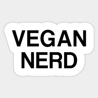 Vegan Nerd Sticker